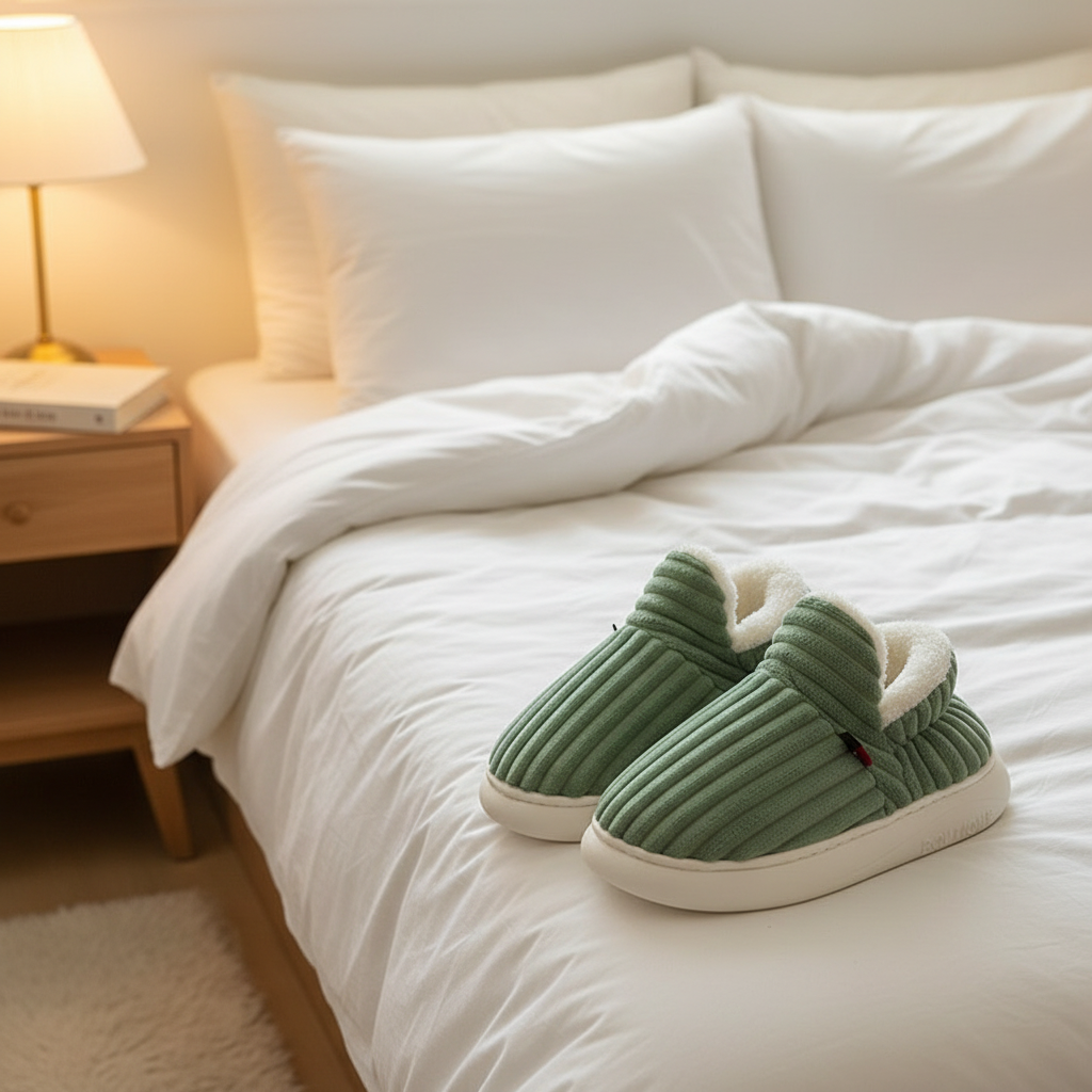 Evshine Soft Sole Slippers For Women Winter Fashion Women Fur Slippers Fuzzy Plush Men Slippers Warm Furry Women Cotton Shoes