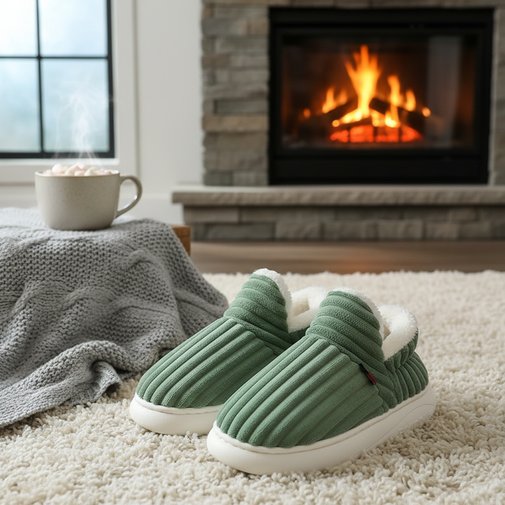 Evshine Soft Sole Slippers For Women Winter Fashion Women Fur Slippers Fuzzy Plush Men Slippers Warm Furry Women Cotton Shoes