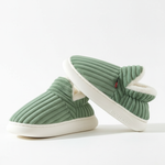 Evshine Soft Sole Slippers For Women Winter Fashion Women Fur Slippers Fuzzy Plush Men Slippers Warm Furry Women Cotton Shoes