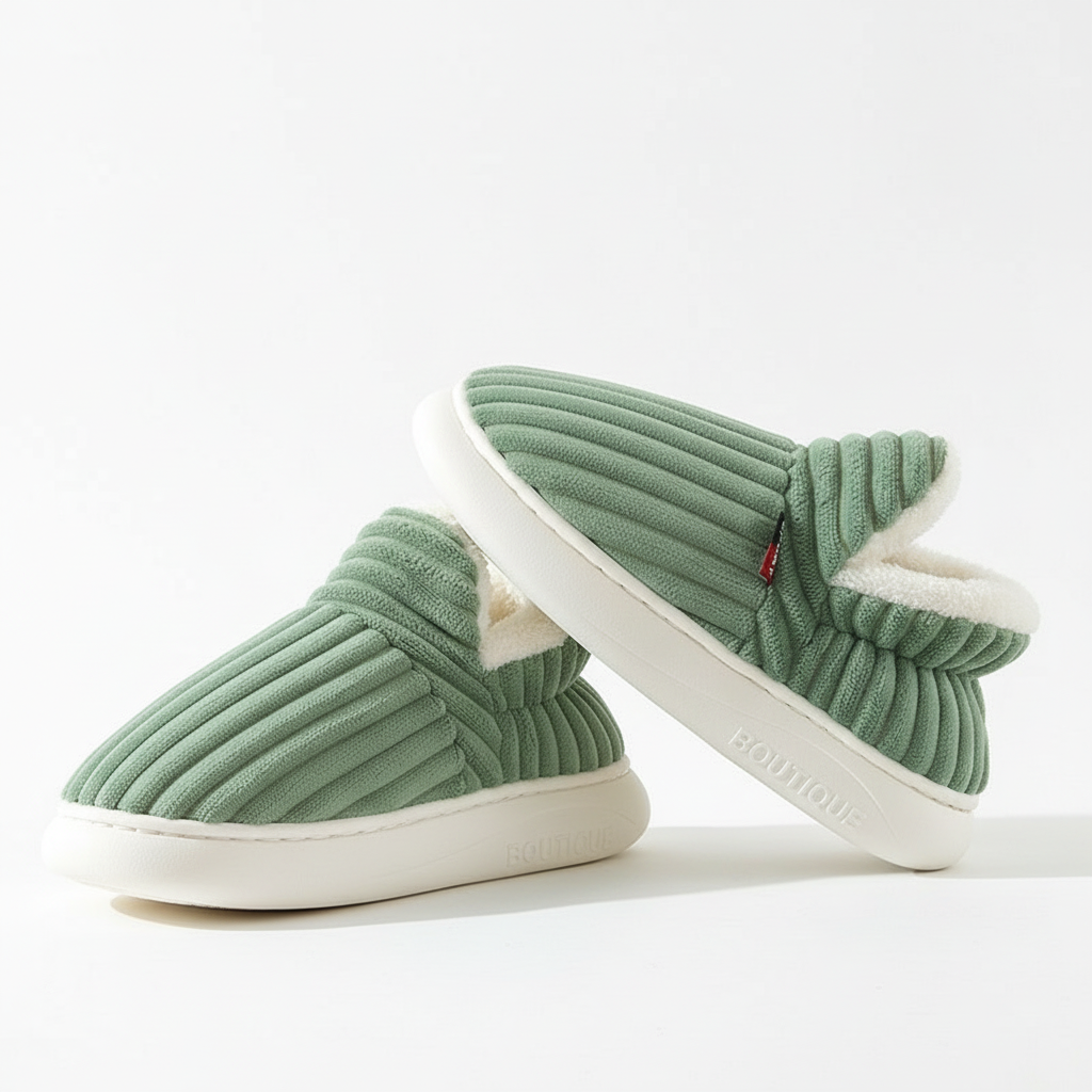 Evshine Soft Sole Slippers For Women Winter Fashion Women Fur Slippers Fuzzy Plush Men Slippers Warm Furry Women Cotton Shoes